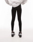 Фото #4 товара Topshop Petite basic ankle legging in black