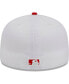 Men's White, Red Los Angeles Dodgers Optic 59FIFTY Fitted Hat