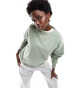 Фото #4 товара Cotton On classic relaxed sweatshirt in washed sage