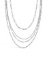 Sterling Forever women's Multi Chain Layered Necklace