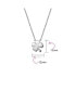 Фото #4 товара Bling Jewelry personalized Flat Lucky Four Leaf Clover Shamrock Irish Pendant Women Necklace Polished .925 Sterling Silver