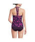 Фото #2 товара Women's Long Square Neck Halter Tankini Swimsuit Top
