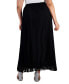 ფოტო #2 პროდუქტის Plus Size Pleated Pull-On Maxi Skirt