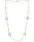 EFFY® Mother-of-Pearl & Freshwater Pearl (4-1/2mm) 18" Necklace in 14k Gold