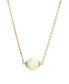 Фото #1 товара 2028 gold Tone Cultured Mother of Pearl Shell Bead Necklace