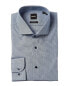 Фото #1 товара Boss Hugo Boss Sharp Fit Dress Shirt Men's Blue 15.5