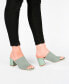 Фото #6 товара Women's Lorenna Block Heel Slide Sandals