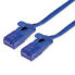 ROTRONIC-SECOMP UTP Patchkabel Kat6a/Kl.EA flach blau 0.5m - Cable - Network