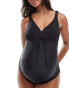 Фото #2 товара Mamalicious Maternity swimsuit in black