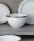 Фото #7 товара Charlotta Platinum 4 Piece 6" Cereal Bowls Set, 29 oz, Service for 4