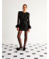 Фото #2 товара Women's Sequined Mini Dress