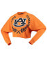 ფოტო #3 პროდუქტის Women's Orange Auburn Tigers Laurels Crop Long Sleeve T-shirt