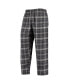 ფოტო #2 პროდუქტის Men's Charcoal, Gray Brooklyn Nets Ultimate Plaid Flannel Pajama Pants