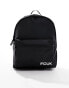 French Connection FCUK logo strap backpack in black