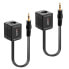 Фото #4 товара Lindy Stereo Audio Extender - Cat.5/6 100m 3.5mm - AV transmitter & receiver - 100 m - Black