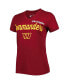 Women's Burgundy Washington Commanders Post Season V-Neck T-shirt