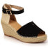 Black eVento W EVE351 wedge sandals