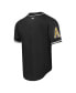 Фото #2 товара Men's Black Army Black Knights Mesh Full-Button Replica Baseball Jersey