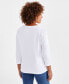 Women's Cotton 3/4-Sleeve V-Neck Tee, Created for Macy's