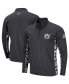 ფოტო #1 პროდუქტის Men's Charcoal Auburn Tigers OHT Military-Inspired Appreciation Digi Camo Quarter-Zip Jacket