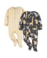 ფოტო #8 პროდუქტის Toddler Boys Fleece Blanket Sleepers, 2-pack