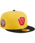 ფოტო #1 პროდუქტის Men's Yellow, Black Milwaukee Brewers Grilled 59FIFTY Fitted Hat