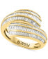 ფოტო #1 პროდუქტის EFFY® Diamond Baguette Multirow Bypass Ring (3/4 ct. t.w.) in 14k Gold