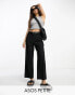 Фото #1 товара ASOS DESIGN Petite linen tapered mom trouser in black