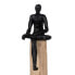 Decorative Figure Black Natural Men 18 x 13 x 76 cm