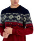 Фото #3 товара Men's Merino Genn Fair Isle Sweater, Created for Macy's
