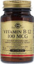 Фото #1 товара Solgar Vitamin B12 Витамин В12 для поддержки энергии и нервной системы 100 мкг 100 таблеток