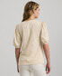 ფოტო #2 პროდუქტის Women's Embroidered Tie-Neck Top