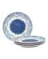 Aozora Set/4 Coupe Salad Plates