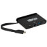 Фото #1 товара Tripp U444-T6N-H4GUBC USB-C Multiport Adapter - 4K HDMI - USB-A - GbE - Self-Storing Cable - 100W PD Charging - Black - 3840 x 2160 pixels