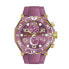 Invicta 40656 Men's Pro Diver Chronograph Purple Dial Strap Watch LIGHT PURPLE