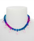 ფოტო #3 პროდუქტის Faux Stone Starry Bib Tennis Necklace