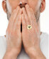 ფოტო #2 პროდუქტის EFFY® Men's Black Spinel Skull Ring (1/3 ct. t.w.) in 14k Gold-Plated Sterling Silver