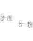 ფოტო #4 პროდუქტის Diamond Enhancer Stud Earrings (1 ct. t.w.) in 14k White Gold