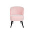 Armchair DKD Home Decor Black Light Pink Wood 60 x 70 x 78 cm