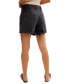 ფოტო #2 პროდუქტის Women's Palmer High Rise Roll Cuff Cotton Denim Shorts