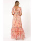 Women's Fionna Maxi Dress peach floral, XSmall - фото #4