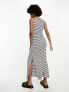 Фото #4 товара Vero Moda Aware Tall sleeveless maxi dress in mono stripe