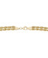 ფოტო #4 პროდუქტის Double Row Twisted Heart Link, 18" Necklace in 14k Yellow Gold