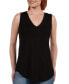 Фото #1 товара Women's V-Neck Tunic Tank Top with Round Hemline