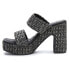 Фото #3 товара BEACH by Matisse Gem Platform Block Heels Womens Black Casual Sandals GEM-997