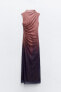 Фото #6 товара Платье из прозрачной ткани с принтом ZARA