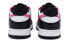 Фото #5 товара Кеды Nike Dunk Low Розовая сила Вдохновенные пикселями Раскрашенные вручную GS Black Pink White CW1590-100