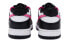 Кеды Nike Dunk Low Розовая сила Вдохновенные пикселями Раскрашенные вручную GS Black Pink White CW1590-100 35.5 - фото #5