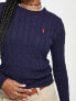 Polo Ralph Lauren cable knit jumper in navy