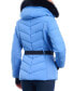 Фото #2 товара Women's Belted Faux-Fur-Trim Hooded Puffer Coat